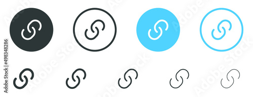 Link icon, internet url symbol connect button	
