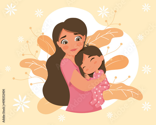 mom and daughter card