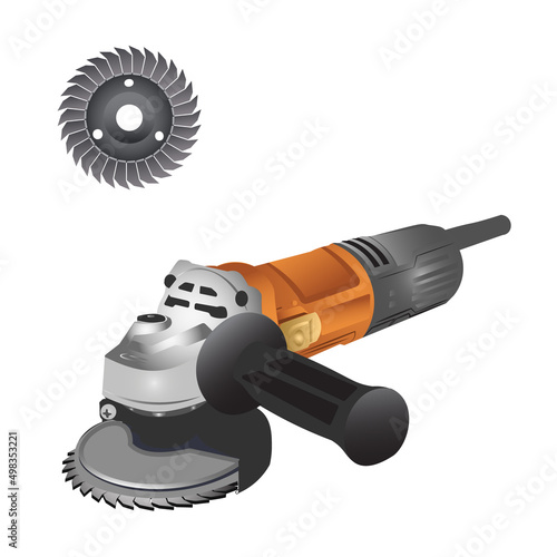 Angle Grinder with blade 