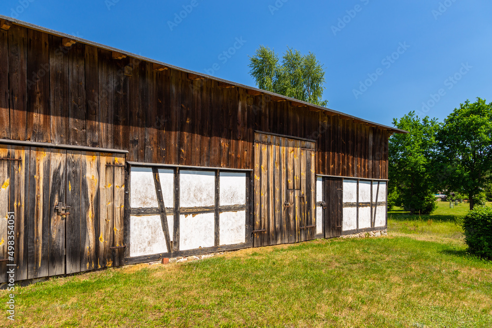 Barn in open-air museum, Wdzydze Kiszewskie, Poland.