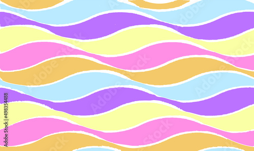 Colorful waves  lines  stripes and vector brush srokes texture. Distressed uneven background made of lines of different colors. Abstract vector illustration. EPS10