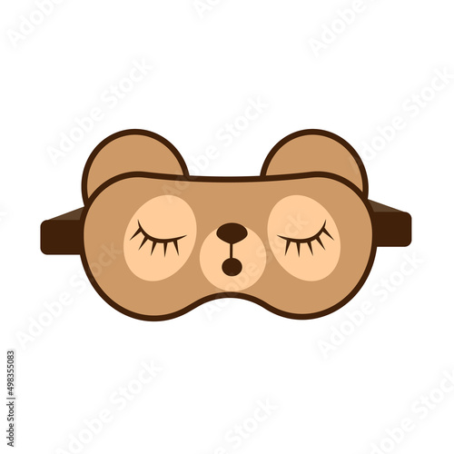 Obraz na płótnie Eye mask vector sleeping night accessory relax resst in traveling illustration w salonie