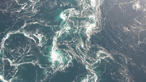 Seawater whirlpools from ca 50 m height / Saltstraumen  
