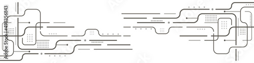 Technology background of lines.The modern concept of digital technology. Abstract geometry.Vector illustration.
