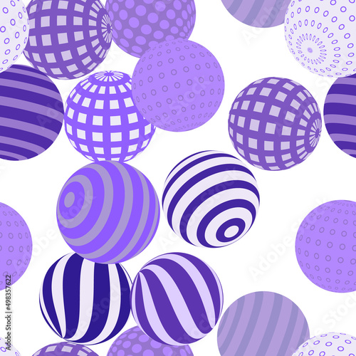 Retro 3d illustration of abstract balls  great design for any purpose. Modern poster for cover design.