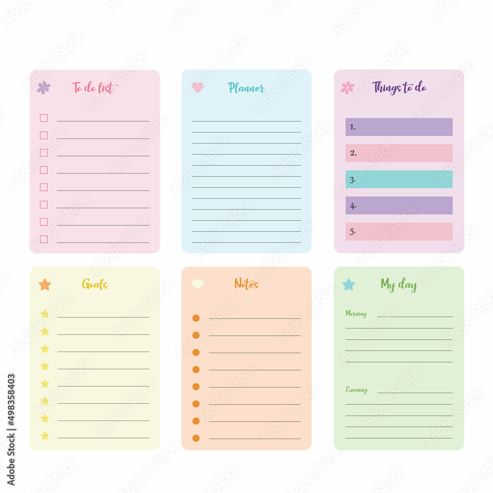 To do list, daily planner for make your day perfect To do list, daily planner for make your day perfect