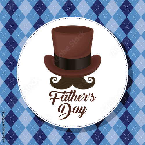 happy fathers day postcard