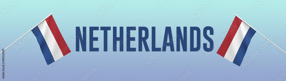 3d illustration. A beautiful view of Netherlands flag on a gradient background. 3d illustration. A beautiful view of Netherlands flag on a gradient background.