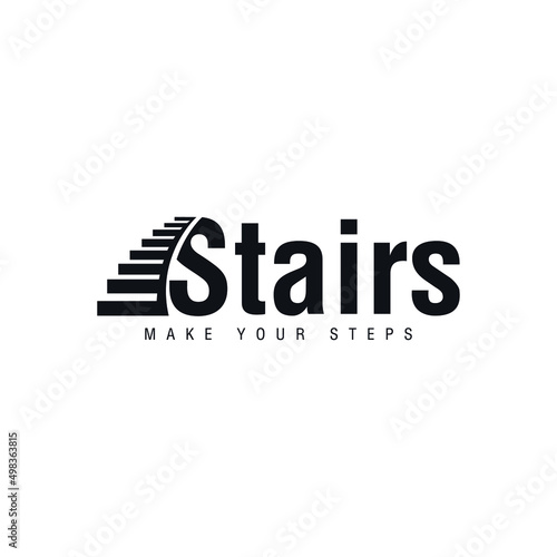 stairs logo design concept success steps logo  for corporate business company