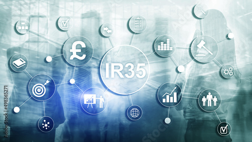 IR35 finance concept. United Kingdom tax law, tax avoidance