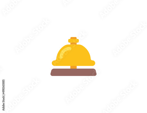 Bellhop Bell vector flat emoticon. Isolated Bellhop Bell illustration. Bellhop Bell icon