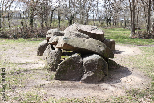 Hünengrab Drenthe. Megalithgrab. Großsteingrab. photo