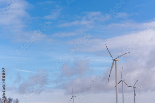 Wind turbine in the sky