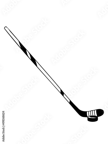 Hockey Schläger Puck 