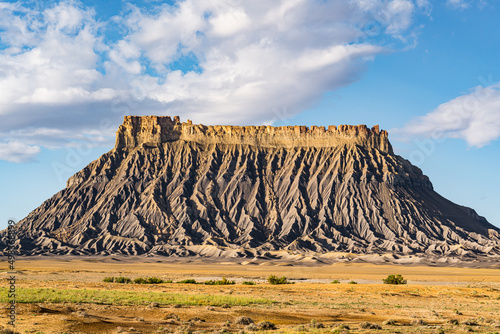 Factory Butte in the Caineville Badlands of Utah