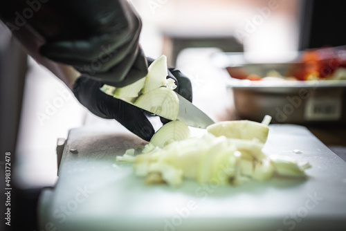 fresh vegetables in the  kitchen