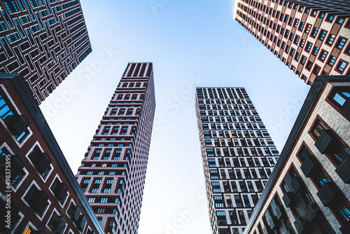 skyscrapers   a modern urban residential complex