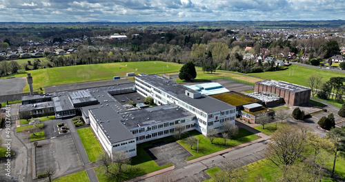 Aerial photo of Cambridge House Grammar School Ballymena Co Antrim Northern Ireland uk