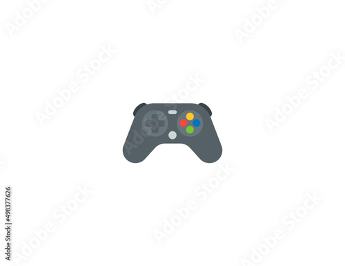Video Game vector flat emoticon. Isolated Joystick illustration. Joystick icon