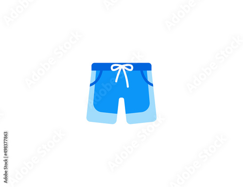 Shorts vector flat emoticon. Isolated Shorts illustration. Shorts icon