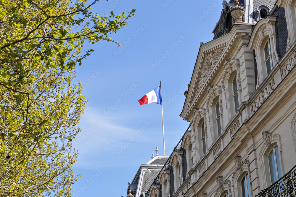 France on the presidential election day - French Flag