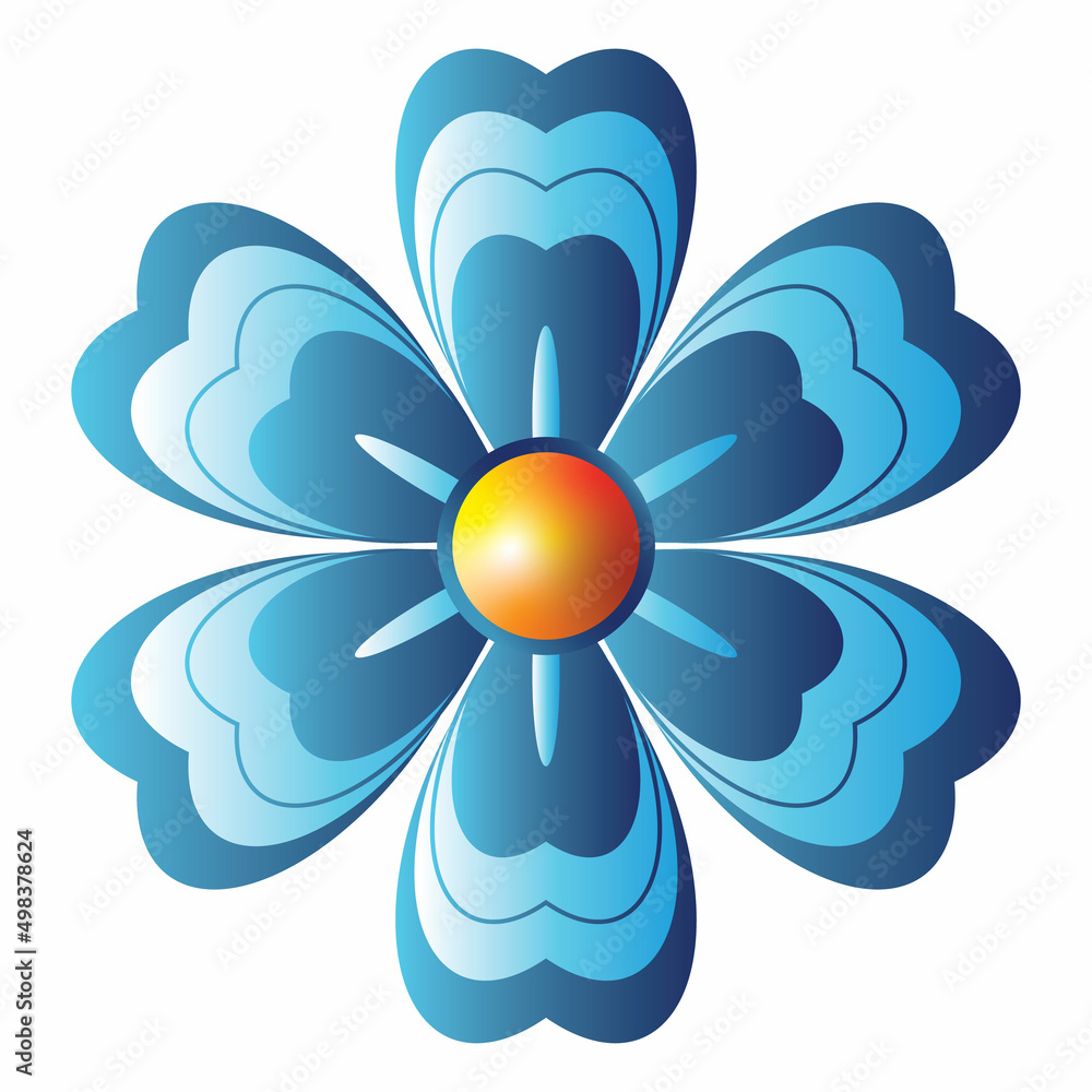 blue flower illustration blue flower illustration