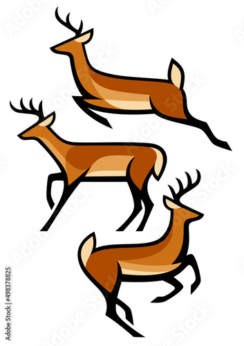Stylized Animals - White-tailed Deer