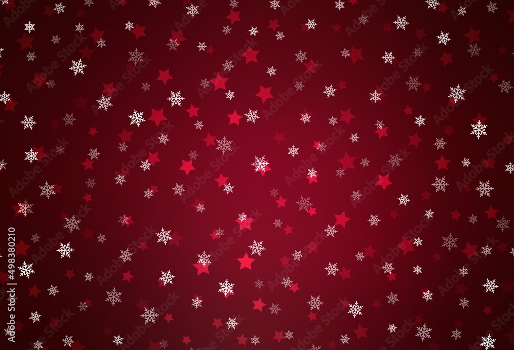 Dark Purple vector pattern with christmas snowflakes, stars. Dark Purple vector pattern with christmas snowflakes, stars.