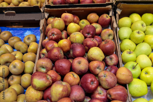 apples in a market