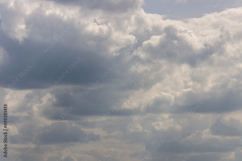 Dense cloudy sky for sky replacement