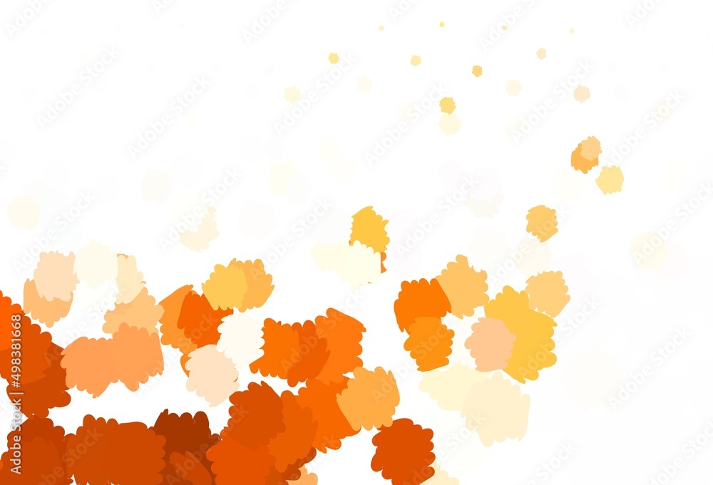 Light Orange vector background with abstract shapes. Light Orange vector background with abstract shapes.