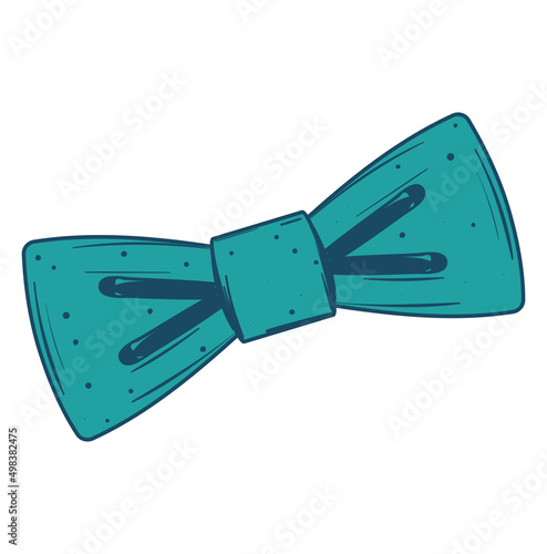 Isolated sketch of a bowtie Vector