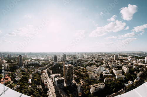 Wallpaper Mural Panoramic view of Kyiv houses in Ukraine Torontodigital.ca