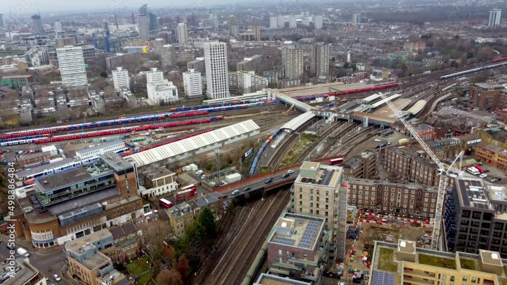 Clapham Junction, the Winstanley Estate and Cotton Row, Wandsworth, London, England Clapham Junction, the Winstanley Estate and Cotton Row, Wandsworth, London, England