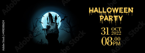 Fotografiet Halloween party poster