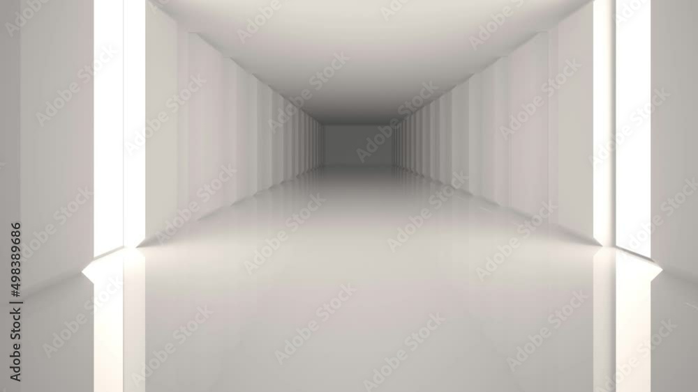 Animation of pink and purple abstract shapes over white modern interiors Animation of pink and purple abstract shapes over white modern interiors