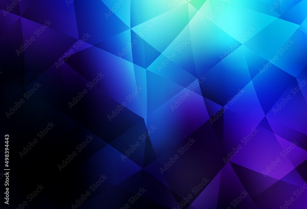 Dark BLUE vector polygonal background. Dark BLUE vector polygonal background.