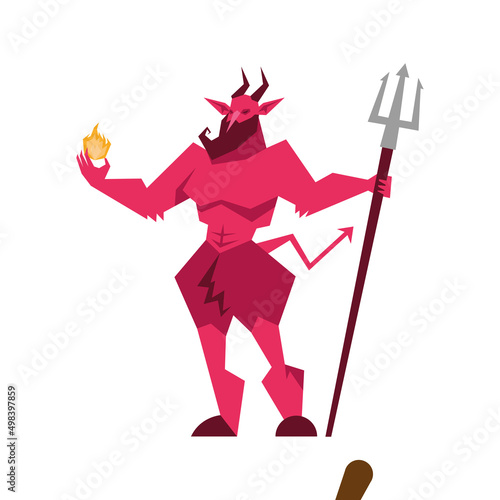 devil with pitchfork