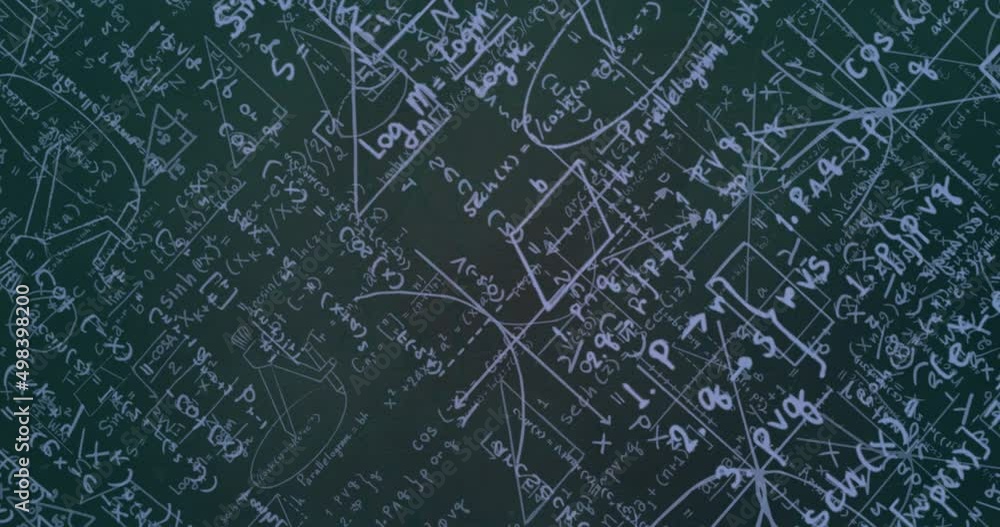 Animation of mathematical equations on gray background Animation of mathematical equations on gray background