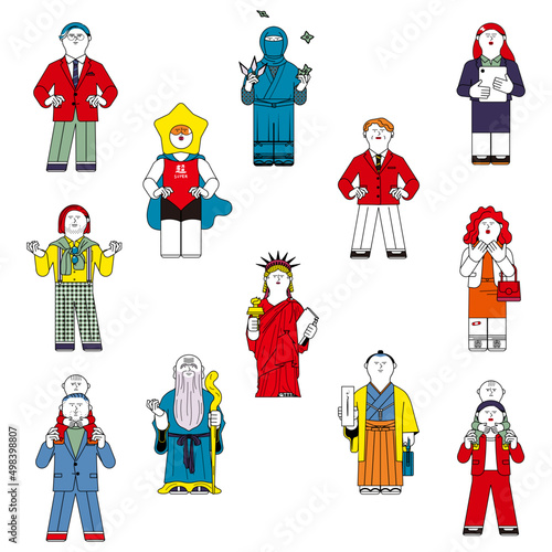 不満がある人たち_イラストセット