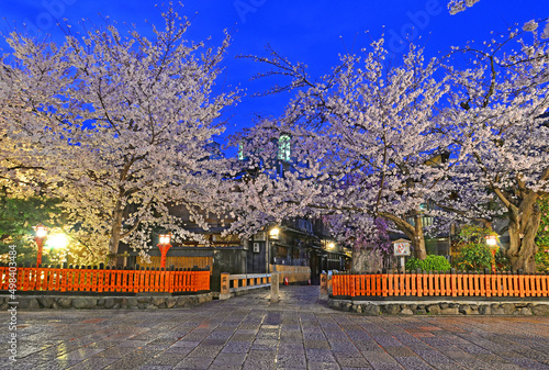 Tatsumibashi bridge in Gionshirakawa area, Kyoto City photo