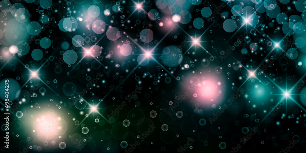 Obraz premium 光 夜空 星 背景