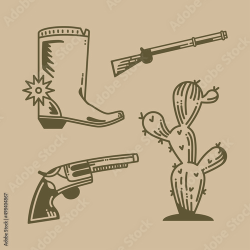 four wild west icons