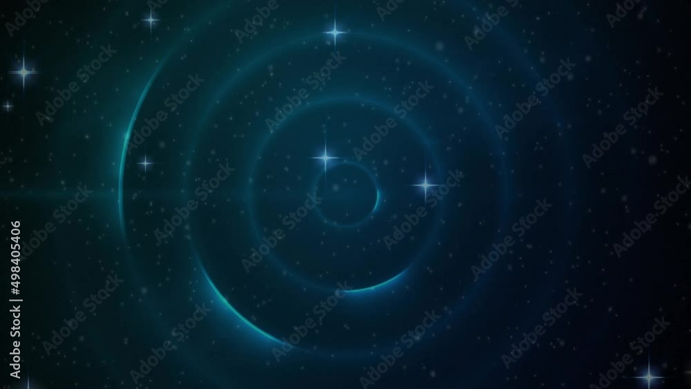 Animation of snow falling over circles on black background Animation of snow falling over circles on black background
