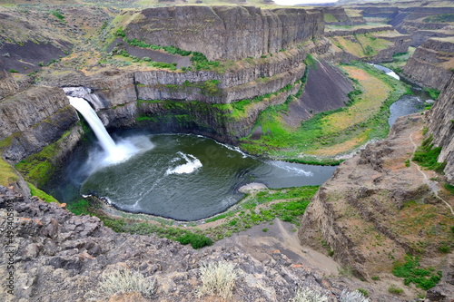 Palouse Falls in Springtime, Washington-USA photo