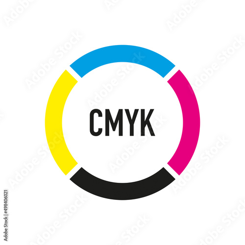 CMYK  - vector illustration logotype concept