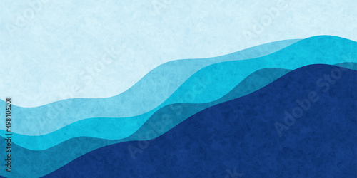 海　波　和柄　背景