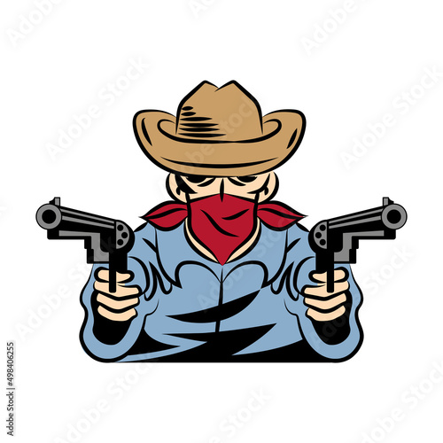 gunslinger bandit with guns
