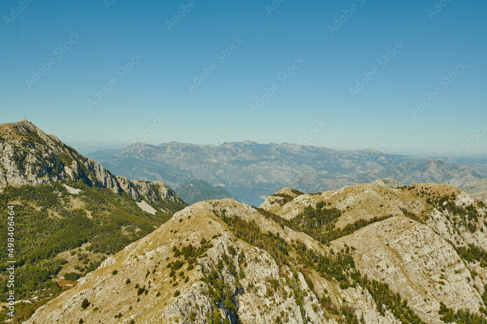Fototapeta premium beautiful landscape on the mountains of montenegro