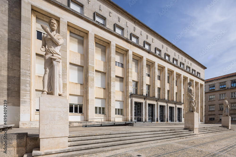 University of Coimbra was founded in 1290 and is one of the oldest in Europe.  Shown in this photo is the faculty of arts building